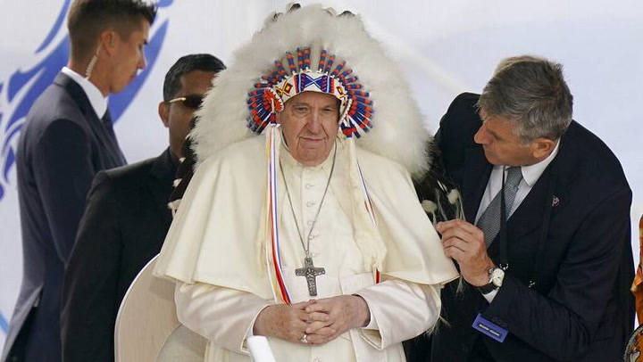 El papa Francisco en Canadá: “no debe borrarse nunca la vergüenza de nosotros”