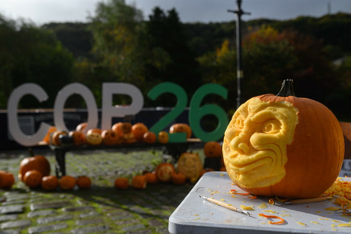Yorkshire town hosts climate themed pumpkin trail ahead of Cop26