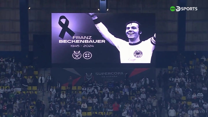 Fans in Saudi Arabia whistle during minute's silence for Franz Beckenbauer