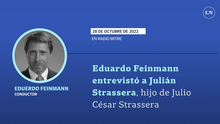 Feinmann entrevistó a Julián Strassera, hijo de Julio César Strassera