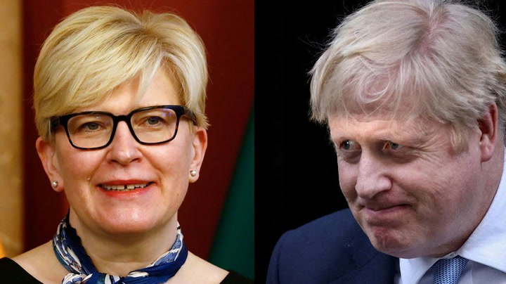 Watch live as Boris Johnson welcomes Lithuanian PM Ingrida Simonyte