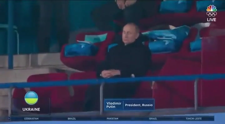 El sugestivo gesto de Vladimir Putin durante la ceremonia inaugural ante la delegación de Ucrania