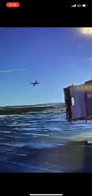 Video: los últimos segundos de vuelo del avión que se estrelló en Río Grande