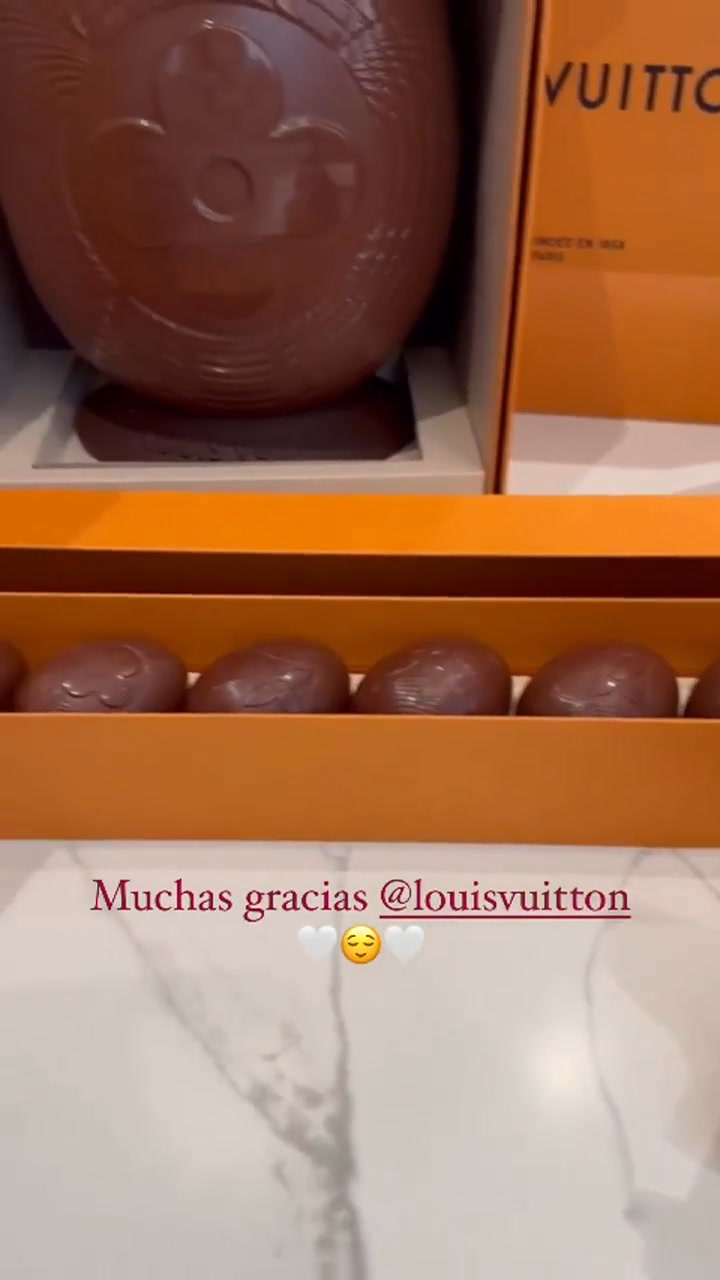Los exclusivos huevos de chocolate “de diseño” que recibió Anto Roccuzzo para celebrar Pascua