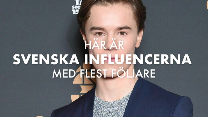 TV: Här är svenska influencerna med flest följare