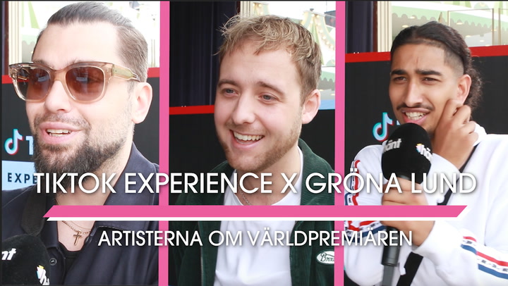Artisterna om Tiktok Experience X Grönan – världspremiär i Sverige