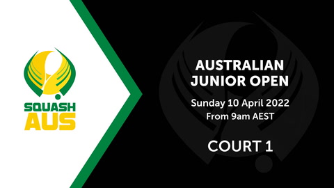 10 April - Australian Junior Open