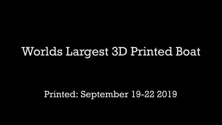 El proceso de impresión 3D del bote 3Dirigo - Fuente: YouTube