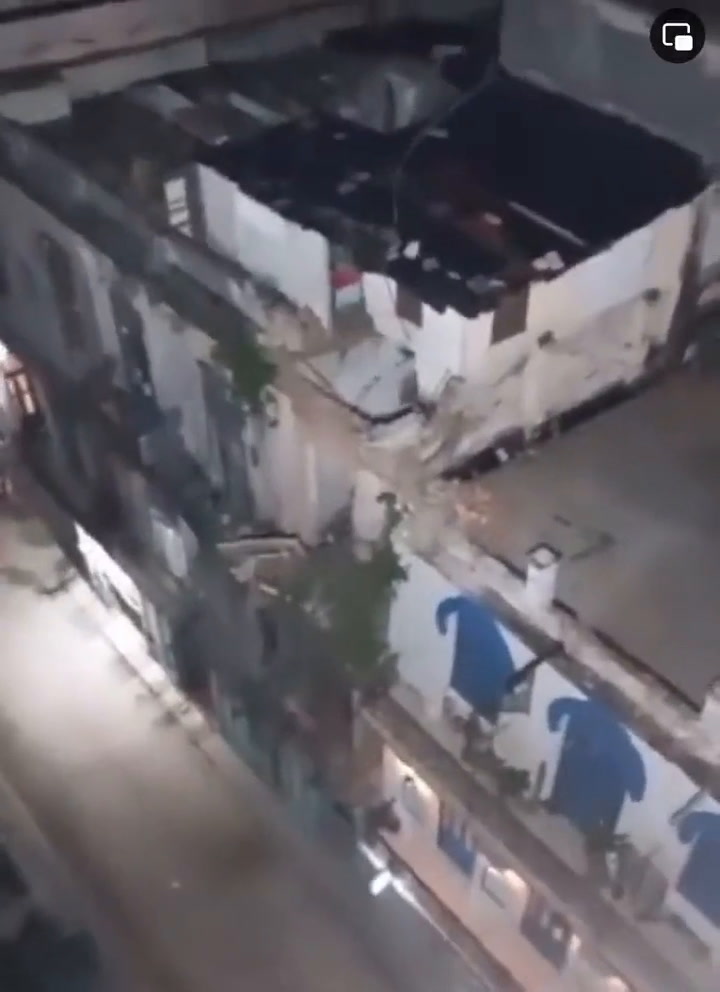 El derrumbe de un edificio en La Habana Vieja