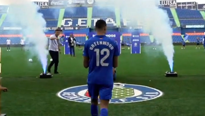 Mason Greenwood unveiled as Getafe player to cheering crowds