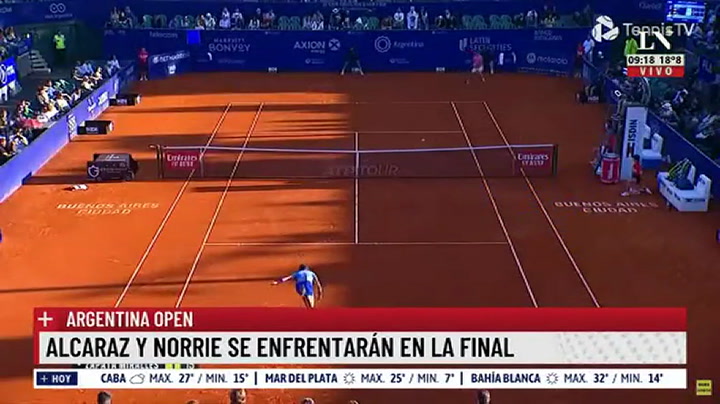 Alcaraz vs. Norrie, la gran final del ATP de Buenos Aires 