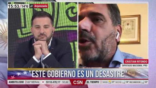 Duro cruce entre Cristian Ritondo y Diego Brancatelli, en vivo: "Dejate de joder, Diego"