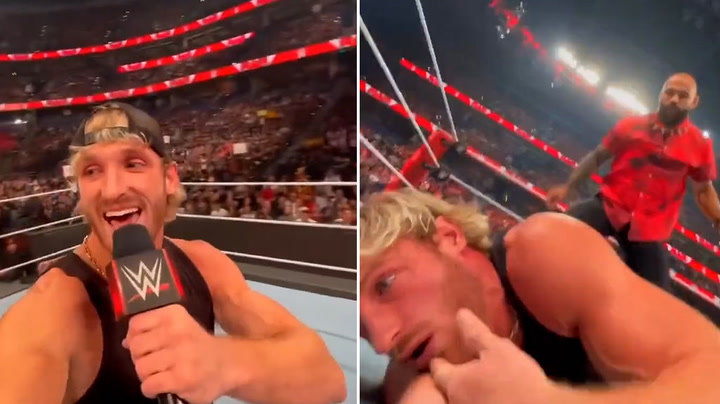 POV: You're Logan Paul and you have just been KO'd by a WWE star