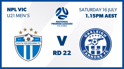 South Melbourne FC v Oakleigh Cannons FC