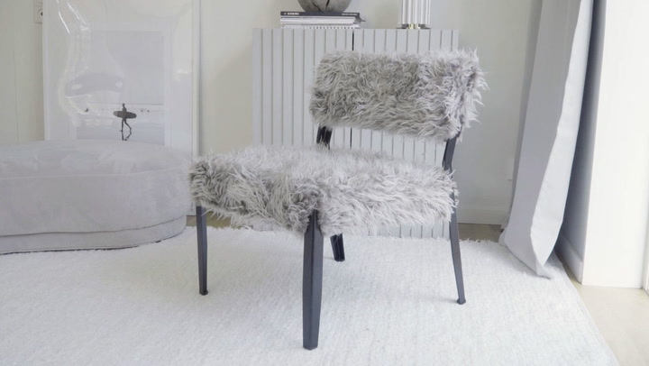 DIY: Så gör du en stol med fuskpäls