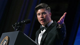 SNL star Colin Jost pays tribute to late grandfather at White House 