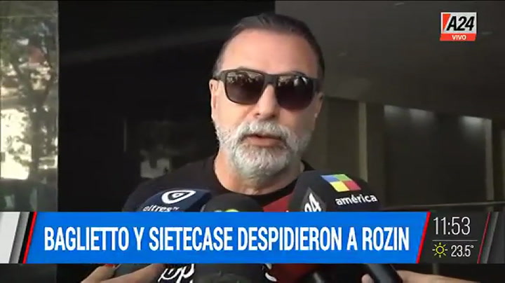 Reynaldo Sietecase desde el velatorio de Gerardo Rozín en Rosario: 'Partió pronto'