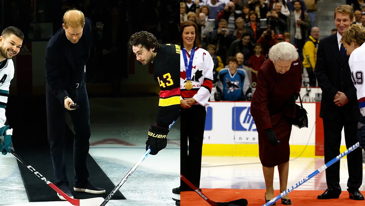 Harry recreates Queen's memorable moment during ice hockey game with Meghan