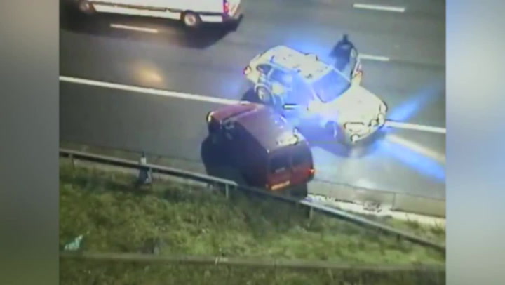 Drunk driver filmed hurtling down wrong side of M4 – before hitting ...