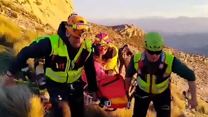 Hiker who fainted on Spanish mountain airlifted to safety by Civil Guard