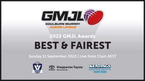 11 September - Goulburn-Murray Junior League - Best & Fairest Awards