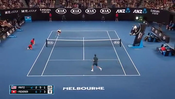 Roger Federer se impuso a Taylor Fritz - Fuente: Australian Open