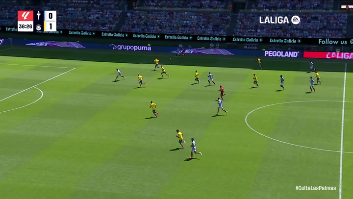 Gol de Iago Aspas (1-1) en el Celta 4-1 Las Palmas