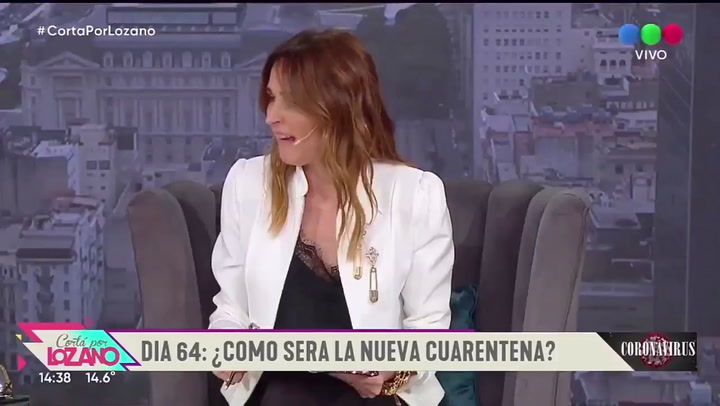 Veronica Lozano y su parodia de las declaraciones de Nicolás Wiñazki - Fuente: Telefe