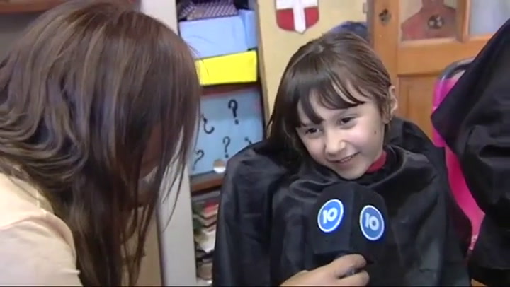 Hablan las nenas que donaron cabello - Fuente: YouTube