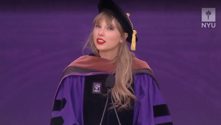 Taylor Swift tells students to embrace ‘unavoidable cringe’ during NYU graduation speech