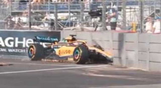 Así fue el choque de Ricciardo en Mónaco