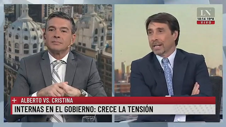 Feinmann, sobre la alusión de Cristina Kirchner a la portavoz: 'La tiró abajo de un tren'