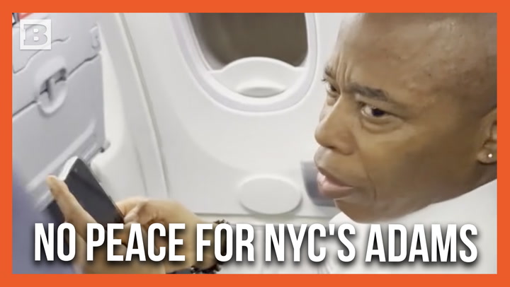 NYC Democrat Mayor Eric Adams Yelled at on Flight by Woman Angry over City's Problems