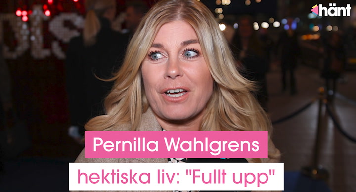 Pernilla Wahlgrens planer: ”Fullt upp”