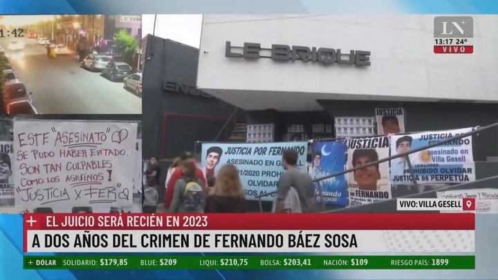 Los padres de Báez Sosa volvieron al lugar del crimen dos años después: “Es como venir a buscar a Fernando”