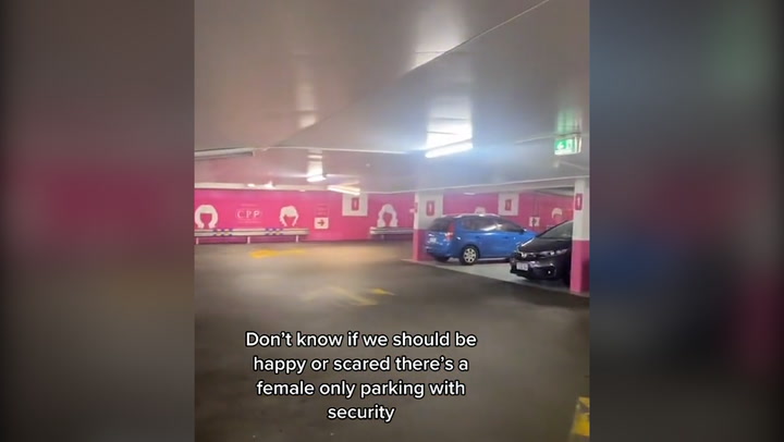 Women-only parking space spotted in garage