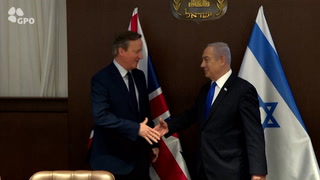 Watch: David Cameron meets Netanyahu in Jerusalem for talks