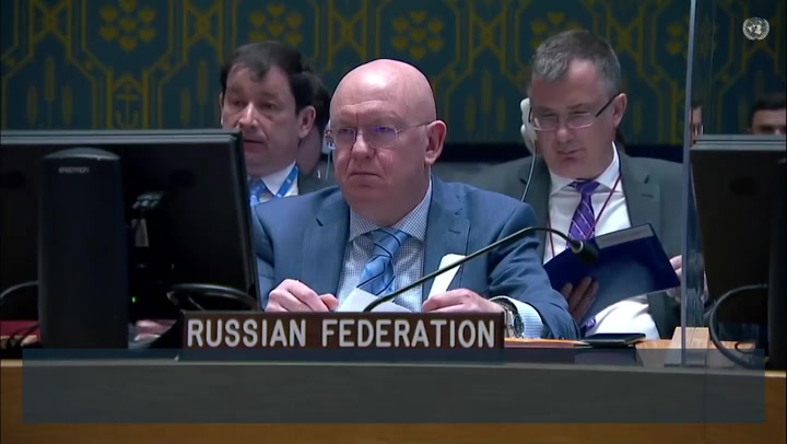 Russian ambassador walks out of UN meeting after Kremlin blamed for global food crisis