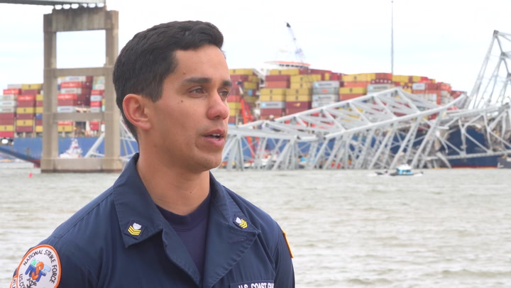 Coast guard describes conditions on ship that crashes into Baltimore bridge