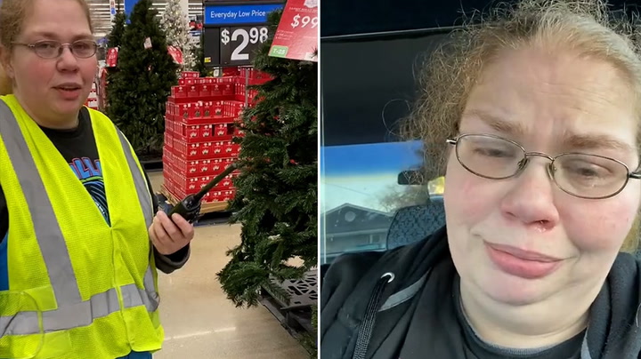Longtime supermarket employee's emotional sign off message goes viral