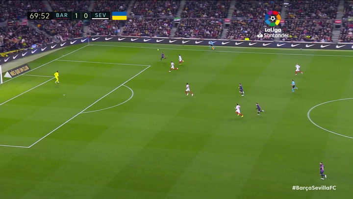 Gol de Gavi (2-0) en el Barcelona 3-0 Sevilla