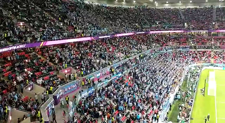 Australia-Argentina: el estadio, a minutos del comienzo del partido