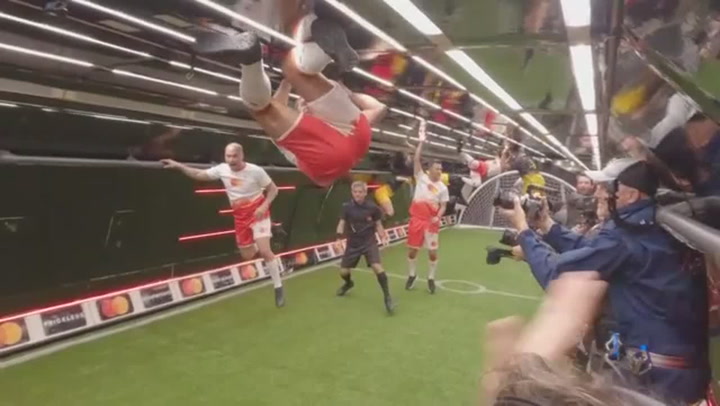 Zero-gravity football game played at 20,230 feet sets unique world record