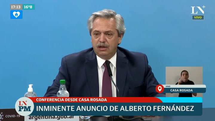 Alberto Fernández anuncia la intervención del grupo Vicentin