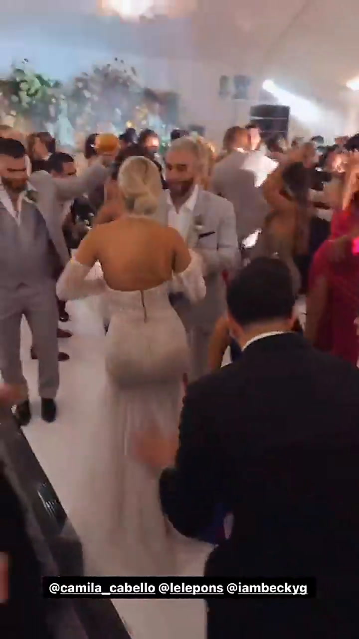 Camila Cabello bailó junto a Lele Pons en la fiesta de su boda