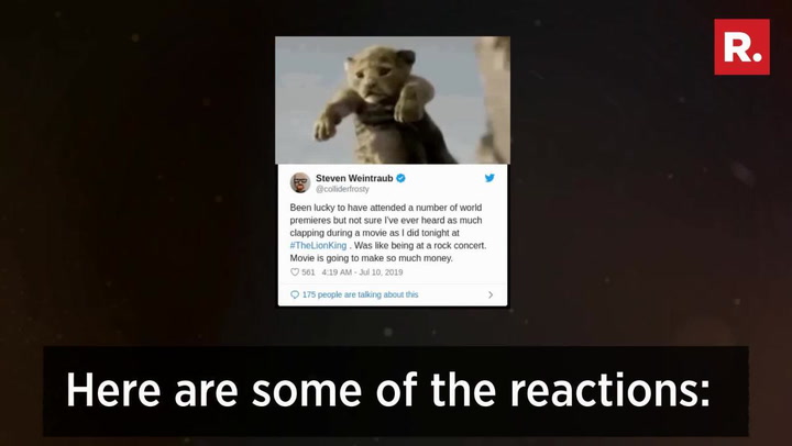 Lion King gets unbelievable first reactions: 