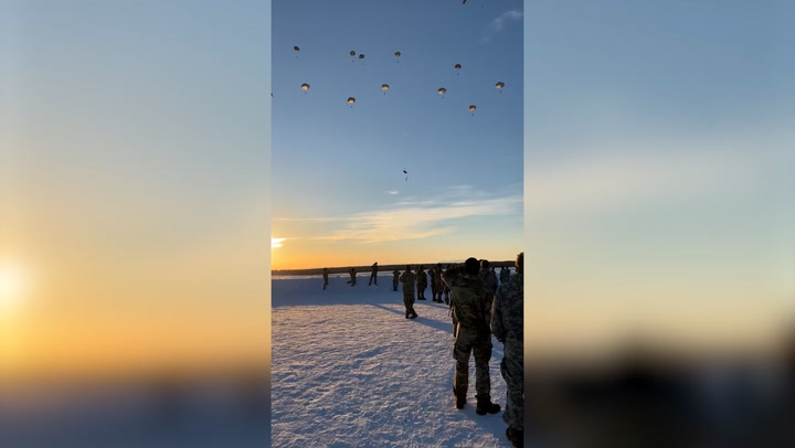 Soldier avoids serious injury after parachute fails to open during a training exercise