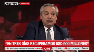 Alberto Fernández habló de la situación económica del país