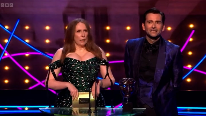 David Tennant and Catherine Tate joke about never winning Bafta while presenting award