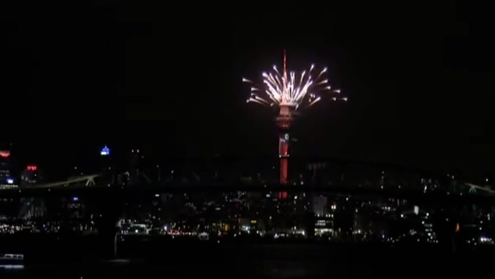 New Zealand rings in new year with stunning fireworks and lights show over Auckland